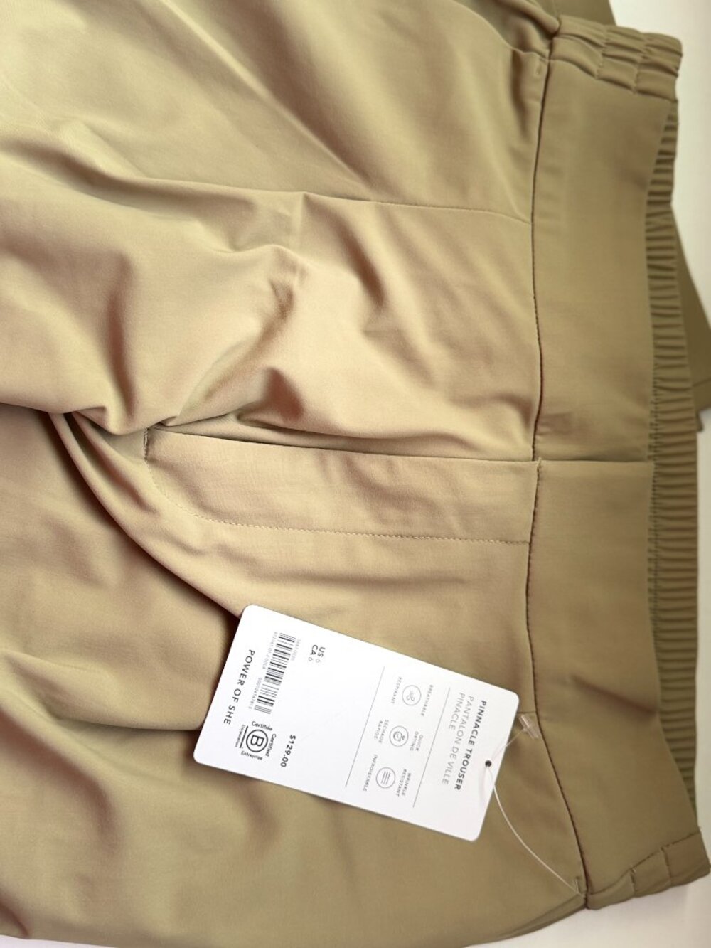 New Athleta Size 8 Women's Pinnacle High Rise Trouser Willow Regular NWT - Picture 4 of 4
